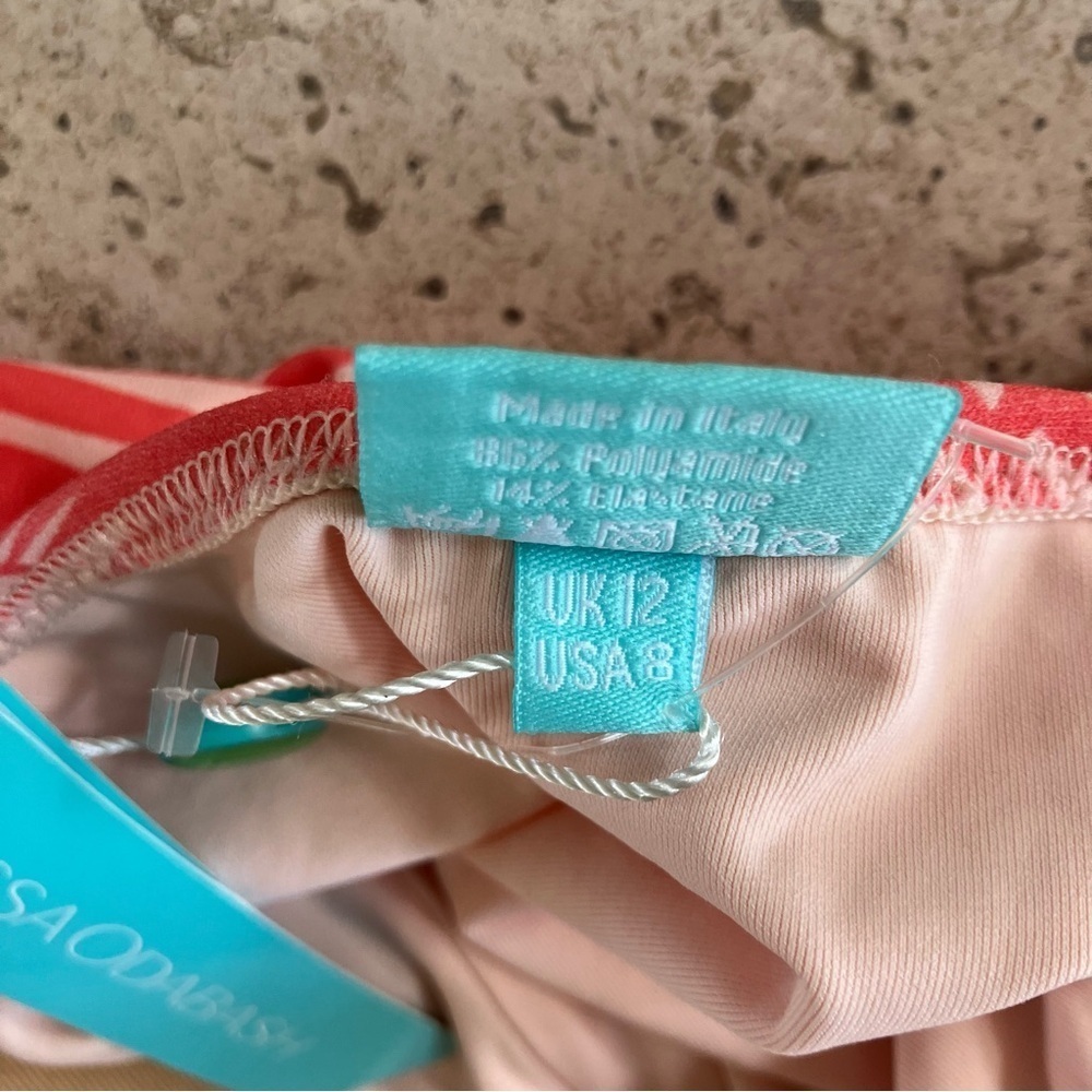NWT Melissa Odabash Coral Palm Halterneck 1 Piece Swimsuit (8) - Picture 8 of 8